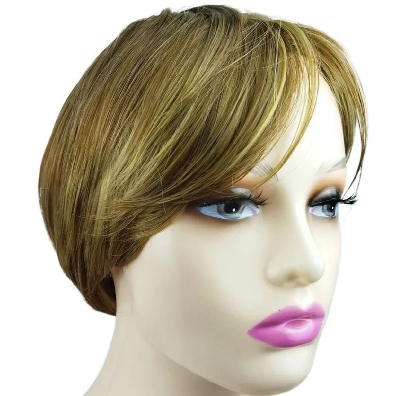 LW-16YE Women Soft Synthetic Bangs Short Wig Hair 8Inch Hair Wigs, Light yellow,customized
LW-16YE Women Soft Synthetic Bangs Short Wig Hair 8Inch Hair Wigs, Light yellow,customized