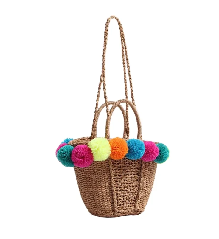 Woven Straw Bag Personalized Women Drew-string Handmade Straw Beach Tote Crossbody Bag
Woven Straw Bag Personalized Women Drew-string Handmade Straw Beach Tote Crossbody Bag