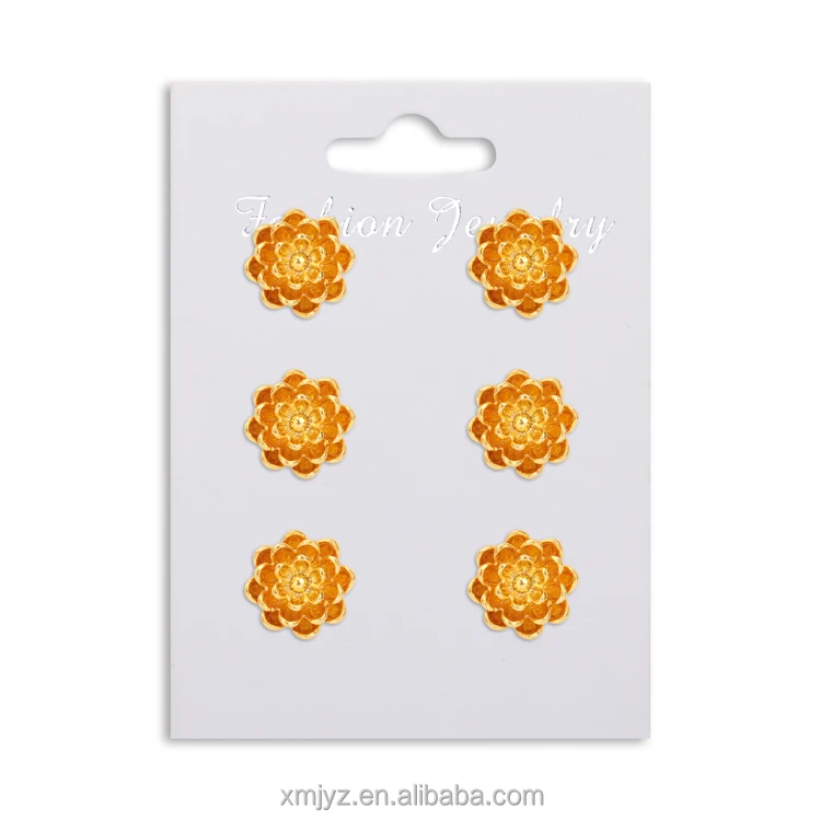 18K Gold-Plated Flower Earrings Lotus Brass Earrings Simple Girl Earrings European And American Wholesale
18K Gold-Plated Flower Earrings Lotus Brass Earrings Simple Girl Earrings European And American Wholesale