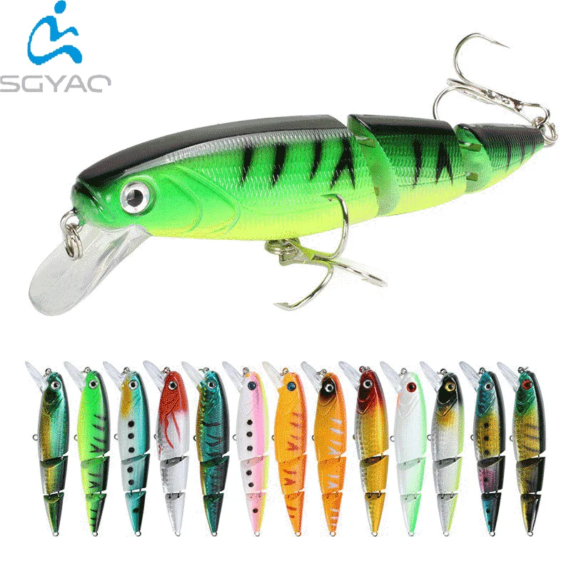 11.5CM/15.4g 3Segment Jointed Saltwater Fishing Lures CrankBait Fly Fishing Minnow Trout Swimbait Slow, 8 color
11.5CM/15.4g 3Segment Jointed Saltwater Fishing Lures CrankBait Fly Fishing Minnow Trout Swimbait Slow, 8 color