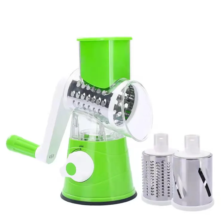 Multifunctional drum vegetable cutter 3 in 1 vegetable cutter Household rotary grater, Green/sky blue/red
Multifunctional drum vegetable cutter 3 in 1 vegetable cutter Household rotary grater, Green/sky blue/red