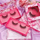 Create Your Own Brand 3d Natural Looking Fashionable 3d Mink Eyelashes 3d Mink Eyelash With Private Label Packaging