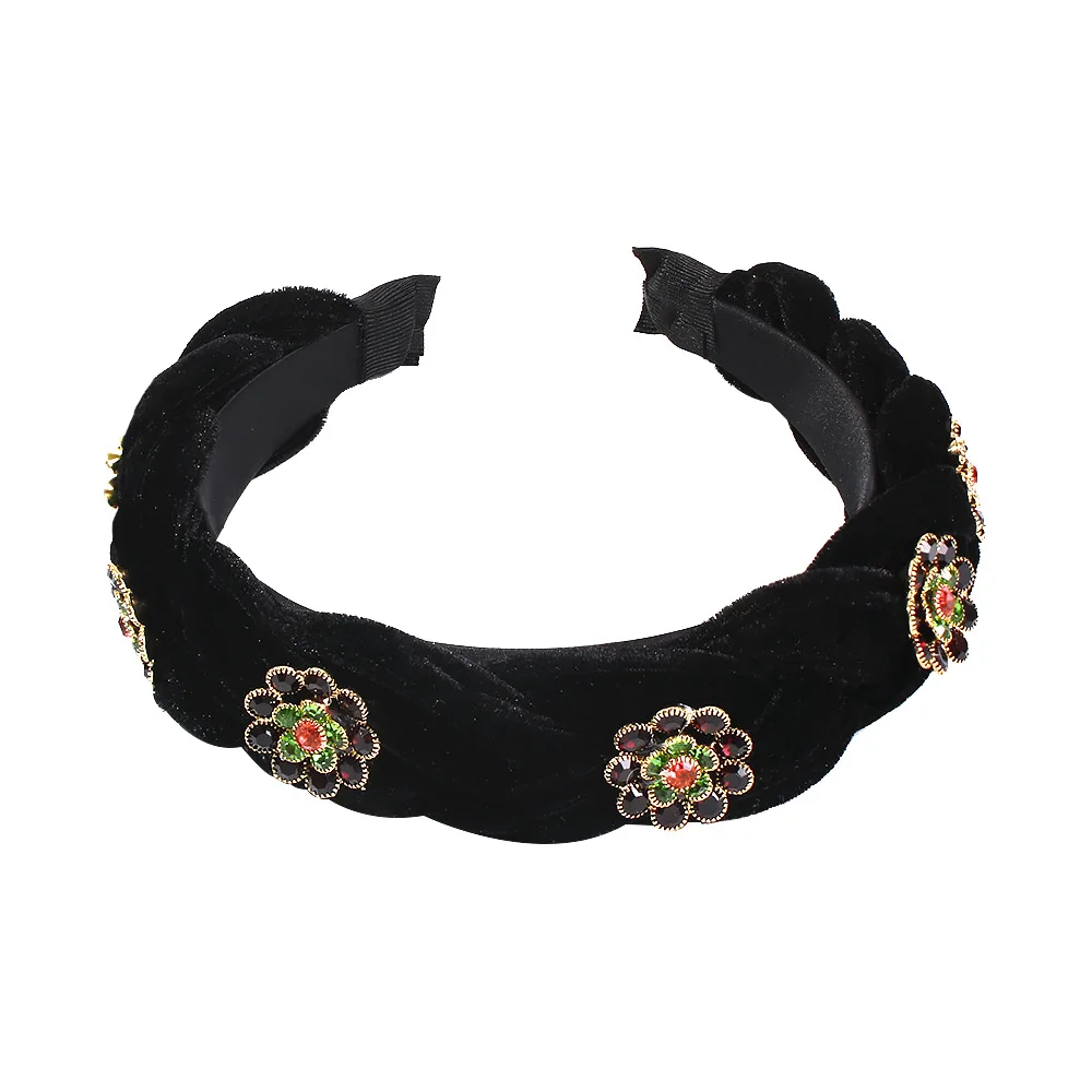 newest baroque headband star pearl hair clips multi styles crystal women hair band