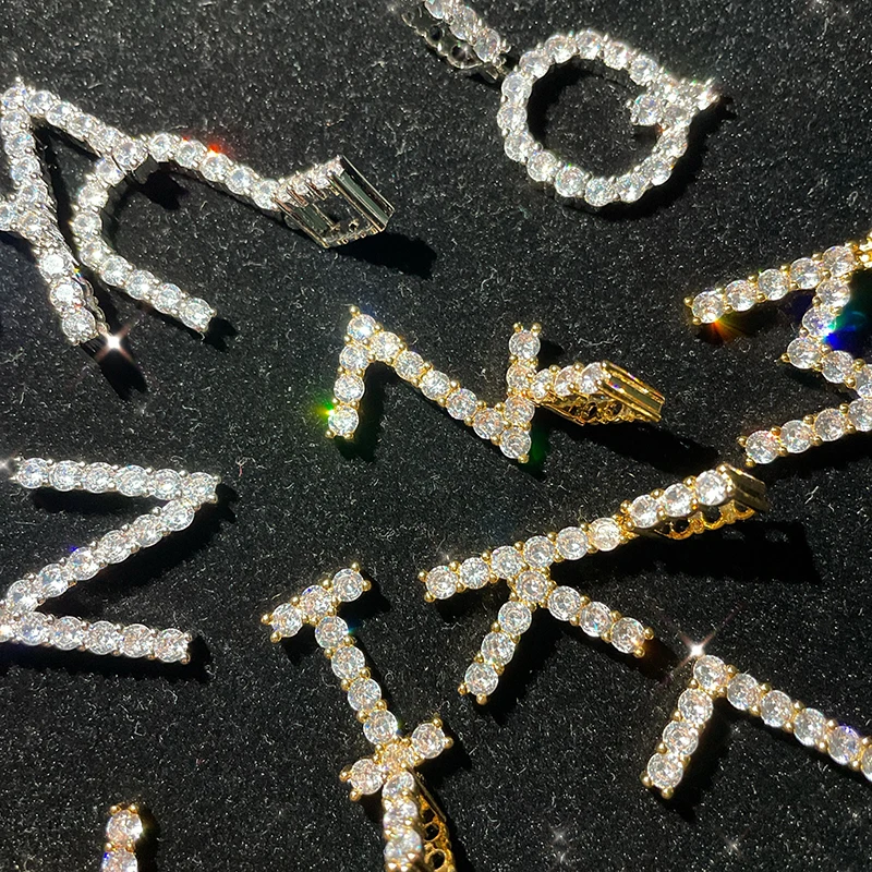 Free Combination Alphabet Cubic Zirconia Crystal Diamond Tennis Letter Initial Lteer Custom Name Necklace for Men Women Jewelry
Free Combination Alphabet Cubic Zirconia Crystal Diamond Tennis Letter Initial Lteer Custom Name Necklace for Men Women Jewelry