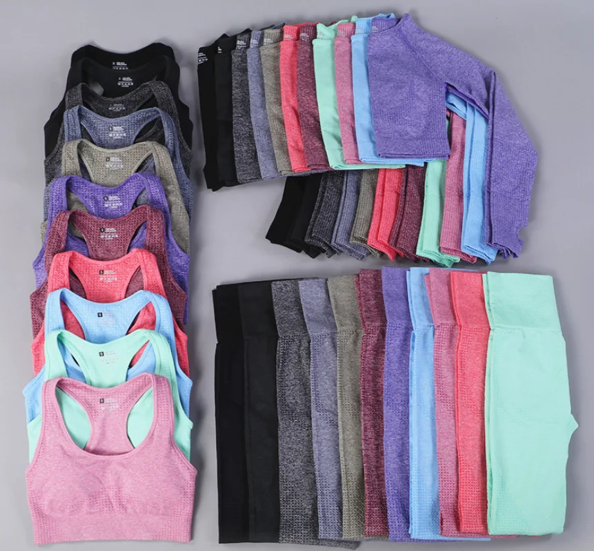 2019 3PCS Women solid Fitness Sport Bra Leggings suit active wear Set Workout Yoga seamless Nylon Sets
2019 3PCS Women solid Fitness Sport Bra Leggings suit active wear Set Workout Yoga seamless Nylon Sets