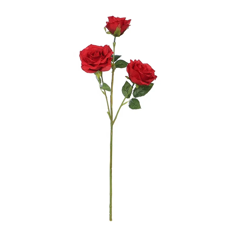 Hot sale simple style handmade artificial flower single silk rose flower for wedding showroom home decor
Hot sale simple style handmade artificial flower single silk rose flower for wedding showroom home decor