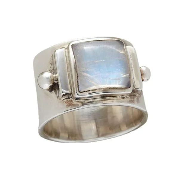 2022 New Design Retro Vintage Copper White Gold Color Rings Large Big Stone Promise Moonstone Rings for Wedding, Picture
2022 New Design Retro Vintage Copper White Gold Color Rings Large Big Stone Promise Moonstone Rings for Wedding, Picture