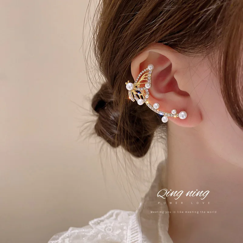 trendy fashion pearl creative butterfly cuff earring
trendy fashion pearl creative butterfly cuff earring