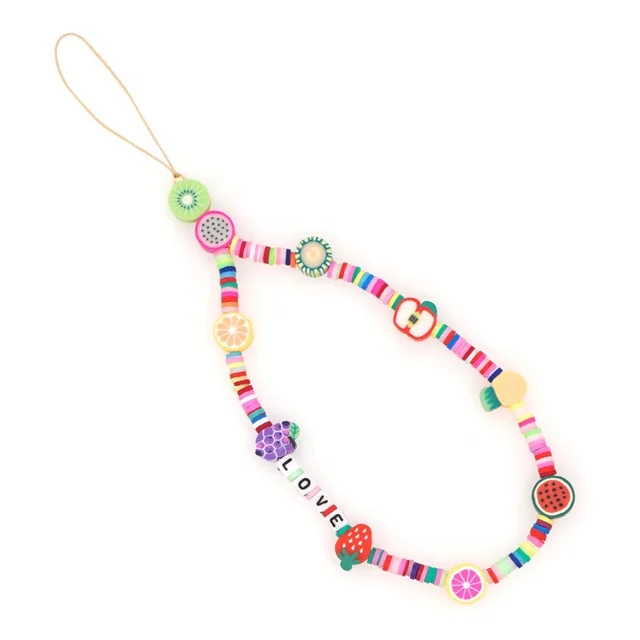 Ziming New Designed LOVE Polymer Clay Beads Phone Hanger Mixed Colors Disc Beads Bohemian Phone Hanger
Ziming New Designed LOVE Polymer Clay Beads Phone Hanger Mixed Colors Disc Beads Bohemian Phone Hanger