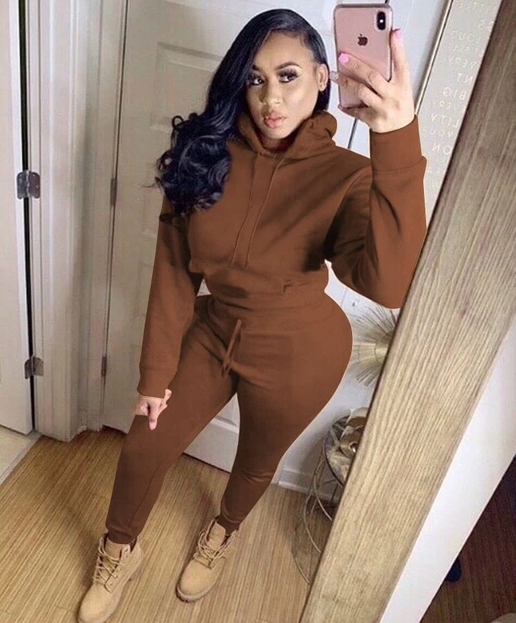 X00927M 2020 Hot style solid color hooded suit casual women's two pieces set Jogging suit in stock
X00927M 2020 Hot style solid color hooded suit casual women's two pieces set Jogging suit in stock