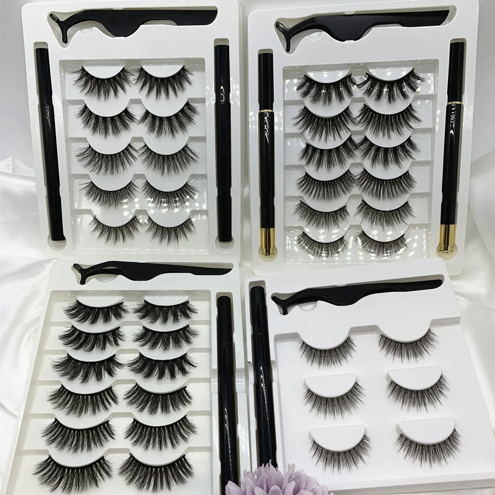 5pairs Lashes Set Self Adhesive Eyelashes Non Magnetic Eyelashes
5pairs Lashes Set Self Adhesive Eyelashes Non Magnetic Eyelashes