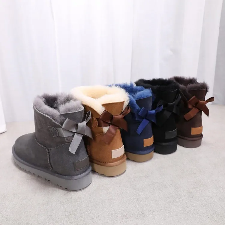 New Style Bow Women's Boots, High Quality Warm Soft Short Sheepskin Boots Women Shoes
New Style Bow Women's Boots, High Quality Warm Soft Short Sheepskin Boots Women Shoes
