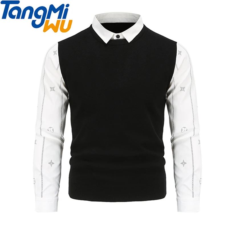 TMW factory British men's printed sleeve sweater V-neck Sweater Vest Slim black shirt pullover knitting pullover knitting
TMW factory British men's printed sleeve sweater V-neck Sweater Vest Slim black shirt pullover knitting pullover knitting