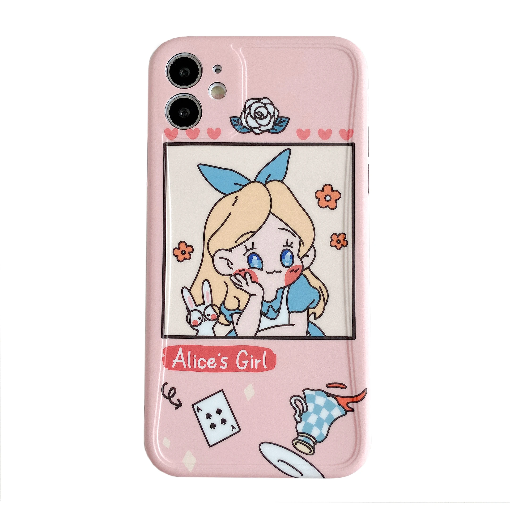 Pink Alice Pretty Girl Frame Design IMD Phone Case For iPhone 12 Pro Max 11 XR XS Max 11 Pro SE 2020 Back Cover Cartoon IMD Case
Pink Alice Pretty Girl Frame Design IMD Phone Case For iPhone 12 Pro Max 11 XR XS Max 11 Pro SE 2020 Back Cover Cartoon IMD Case