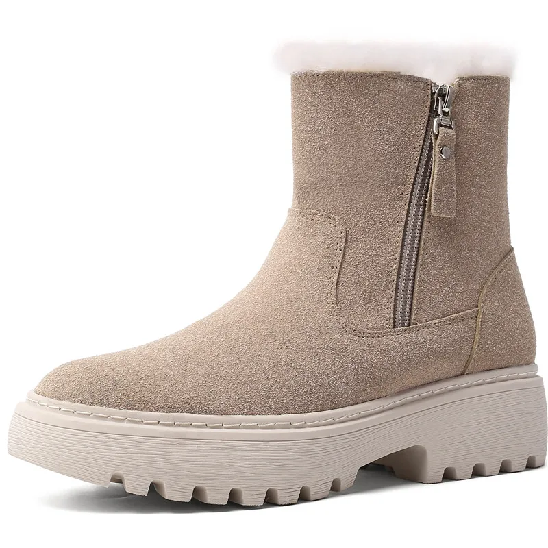 Artificial Leather Women's Boots New Winter All-match Plus Velvet Thick Bottom Women Ladies Shoes Plus Siz
Artificial Leather Women's Boots New Winter All-match Plus Velvet Thick Bottom Women Ladies Shoes Plus Siz