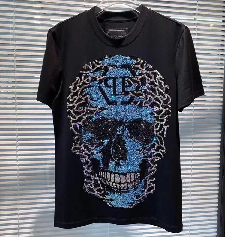 3D High Quality Luxury Brand Mens White tee-shirt rhinestone transfer t-shirt custom mercerized cotton skull tee-shirt
3D High Quality Luxury Brand Mens White tee-shirt rhinestone transfer t-shirt custom mercerized cotton skull tee-shirt