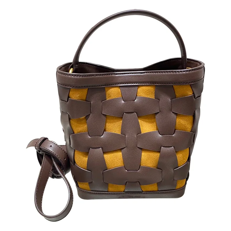 2021 new arrival Criss-cross handbags ladies crossbody bag pu purse bucket bag circle shape hand bag branded design, Brown/blue
2021 new arrival Criss-cross handbags ladies crossbody bag pu purse bucket bag circle shape hand bag branded design, Brown/blue