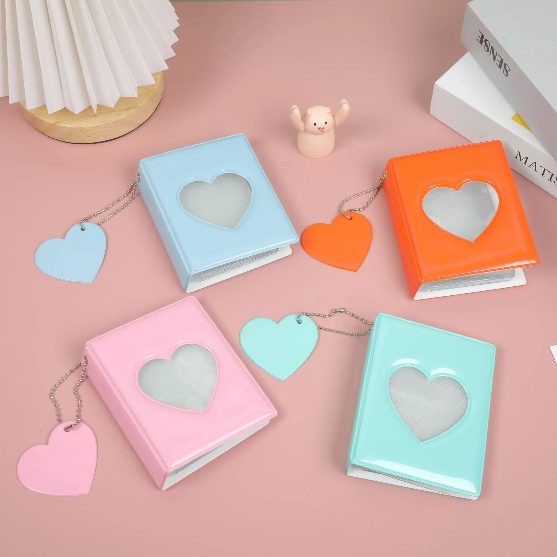 Wholesale love hollow mirror 3 inch single compartment photo album chase star album small card storage book
Wholesale love hollow mirror 3 inch single compartment photo album chase star album small card storage book