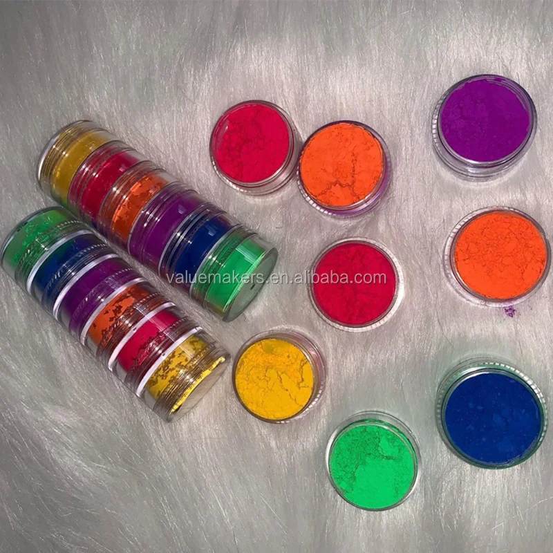 Neon pigment pressed powder stackable beauty makeup for festival and night club, 6 colors
Neon pigment pressed powder stackable beauty makeup for festival and night club, 6 colors