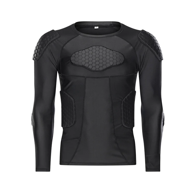 Anti-collision clothing Rugby football chest protector long sleeve skiing sports thickened tights training protective gear
Anti-collision clothing Rugby football chest protector long sleeve skiing sports thickened tights training protective gear