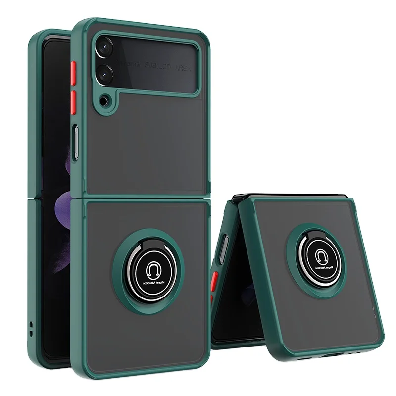 Mobile phone bags for samsung z flip 3 pc tpu magnetic ring stand shockproof case for galaxy z flip 3
Mobile phone bags for samsung z flip 3 pc tpu magnetic ring stand shockproof case for galaxy z flip 3
