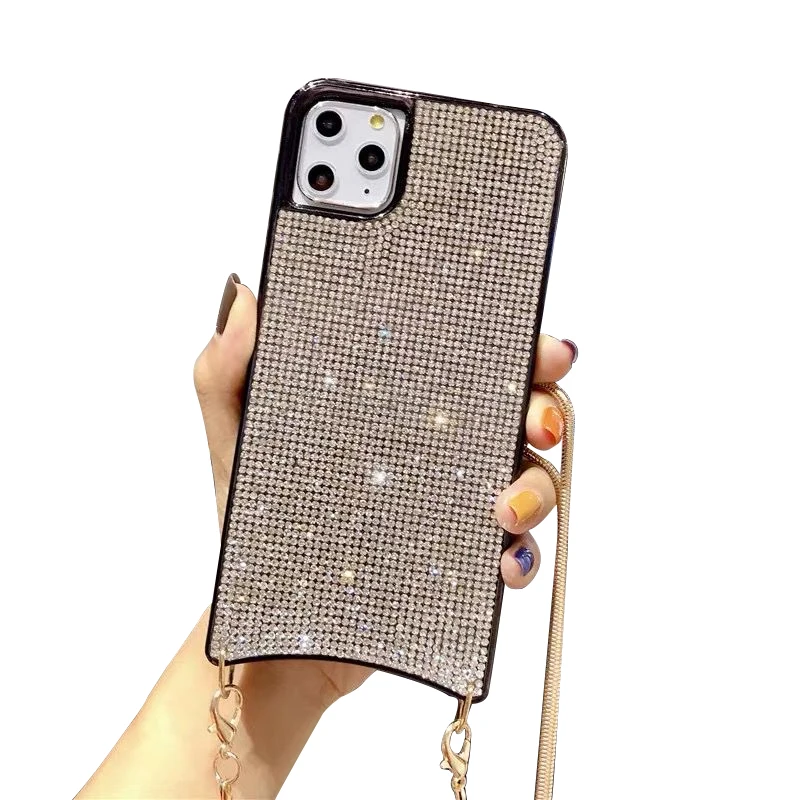 HOCAYU High Quality Fashion Women Diamond Glitter Cell Phone Case Rope For Iphone 11, For Iphone 11 pro Rope Case
HOCAYU High Quality Fashion Women Diamond Glitter Cell Phone Case Rope For Iphone 11, For Iphone 11 pro Rope Case