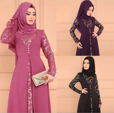 Muslim dress beautiful embroidered Islamic Clothing Fashion Kimono Arabic Style Dubai Muslim abaya, 3 colors
Muslim dress beautiful embroidered Islamic Clothing Fashion Kimono Arabic Style Dubai Muslim abaya, 3 colors