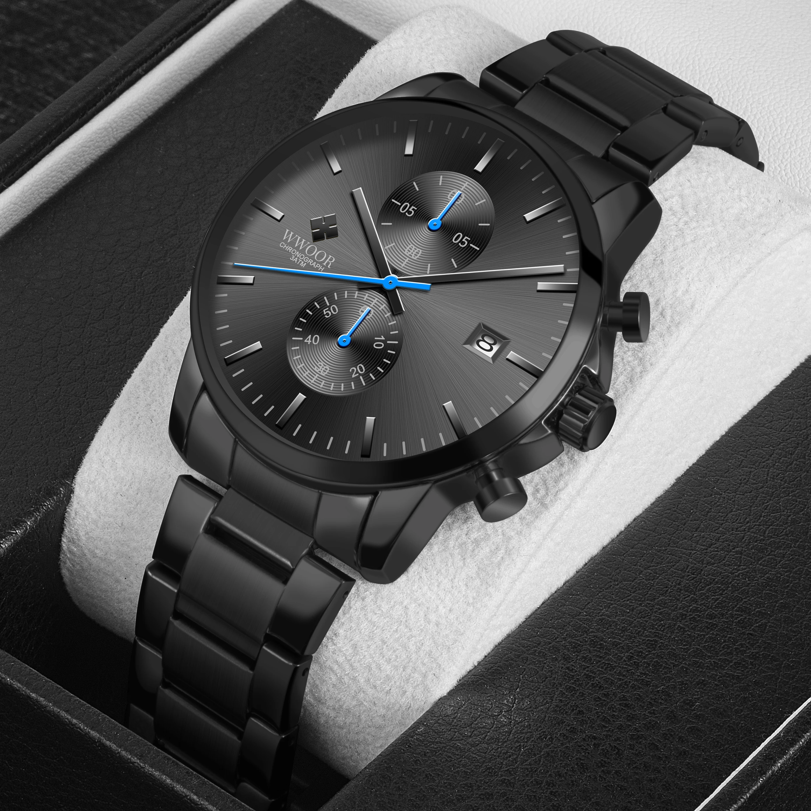 mens watches private label black luxury watches calendar waterproof quartz wrist watch, 8 colors
mens watches private label black luxury watches calendar waterproof quartz wrist watch, 8 colors