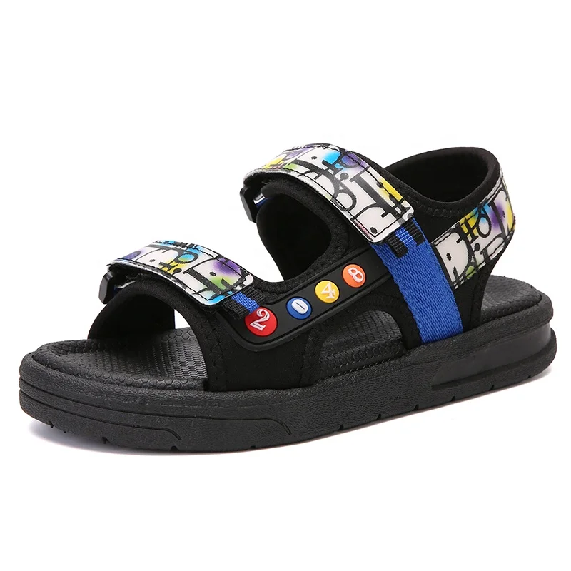 Soft Sole Luminous Leather Children's Sandals Trend Letter Printed Beach Shoes Outdoor Boys' Shoes
Soft Sole Luminous Leather Children's Sandals Trend Letter Printed Beach Shoes Outdoor Boys' Shoes