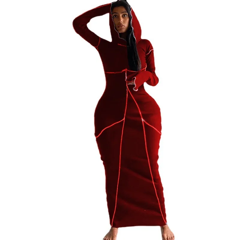 CD0120 2021 Spring New In Stock Splicing Casual Bodycon Long Dresses Hoodie Dress Long Sleeve, Black / blue /red
CD0120 2021 Spring New In Stock Splicing Casual Bodycon Long Dresses Hoodie Dress Long Sleeve, Black / blue /red