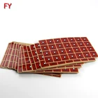Custom single use temperature change irreversible thermal indicator label sticker