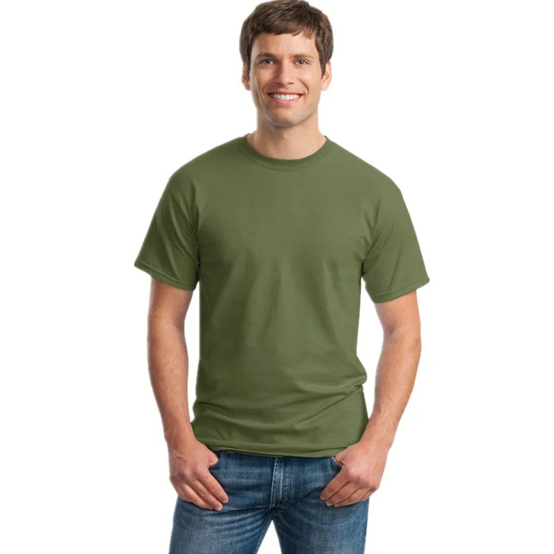 Summer new men's short-sleeved round neck casual top solid color large size fashion T-shirt
Summer new men's short-sleeved round neck casual top solid color large size fashion T-shirt