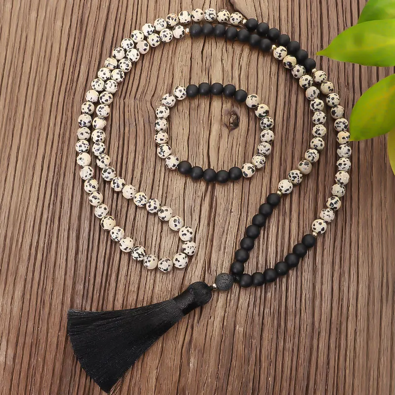 New Muslim Yoga Tassel Necklace Clothing Accessories 108 Round Speckled Stone Bracelet Necklace Set, Picture
New Muslim Yoga Tassel Necklace Clothing Accessories 108 Round Speckled Stone Bracelet Necklace Set, Picture