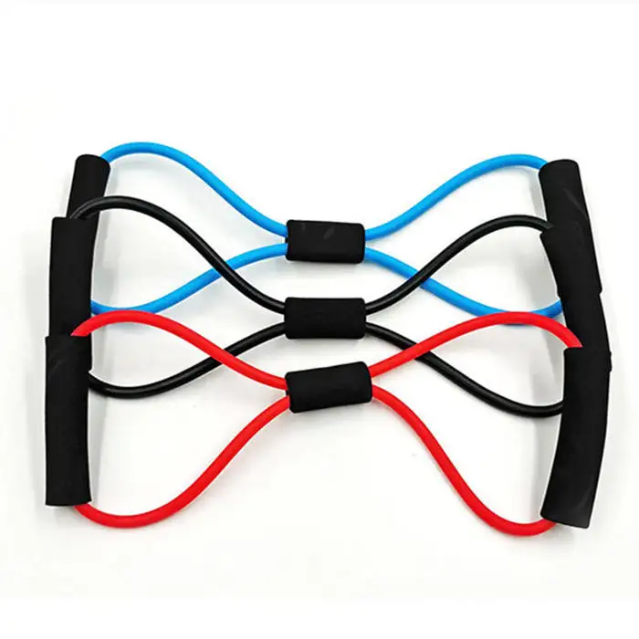 Sponge handle women men fitness stretch body building elastic resistance band, Red,black,blue
Sponge handle women men fitness stretch body building elastic resistance band, Red,black,blue