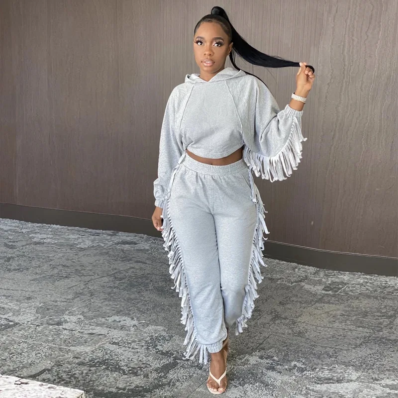 X00981M 2020 hot style Tassel crop bat sleeve hoodie suit casual fashion women's 2 pieces set plus size in stock
X00981M 2020 hot style Tassel crop bat sleeve hoodie suit casual fashion women's 2 pieces set plus size in stock