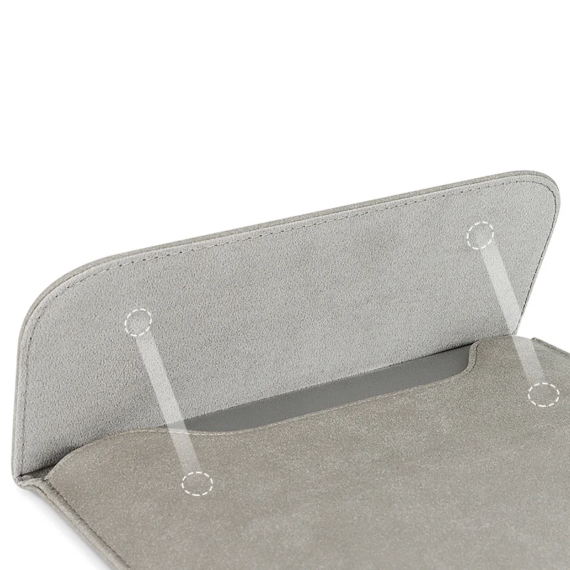 

Fashionable pure color minimalist design slim wear-resistant waterproof PU business travel storage laptop bag, Dark gray/pink/light gray