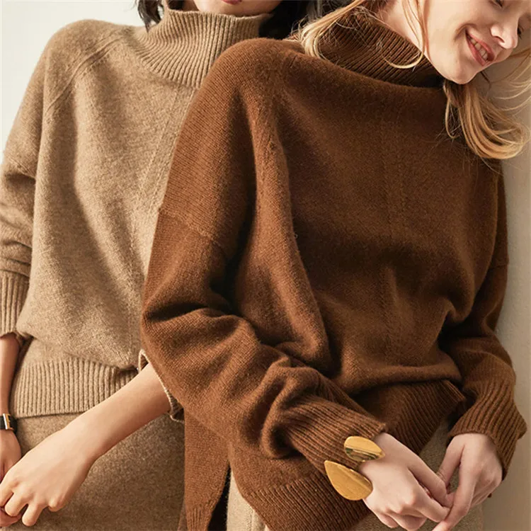 Autumn and Winter New Cashmere Sweater Women's High-Necked Pullover Loose Thick Sweater Short, As picture
Autumn and Winter New Cashmere Sweater Women's High-Necked Pullover Loose Thick Sweater Short, As picture