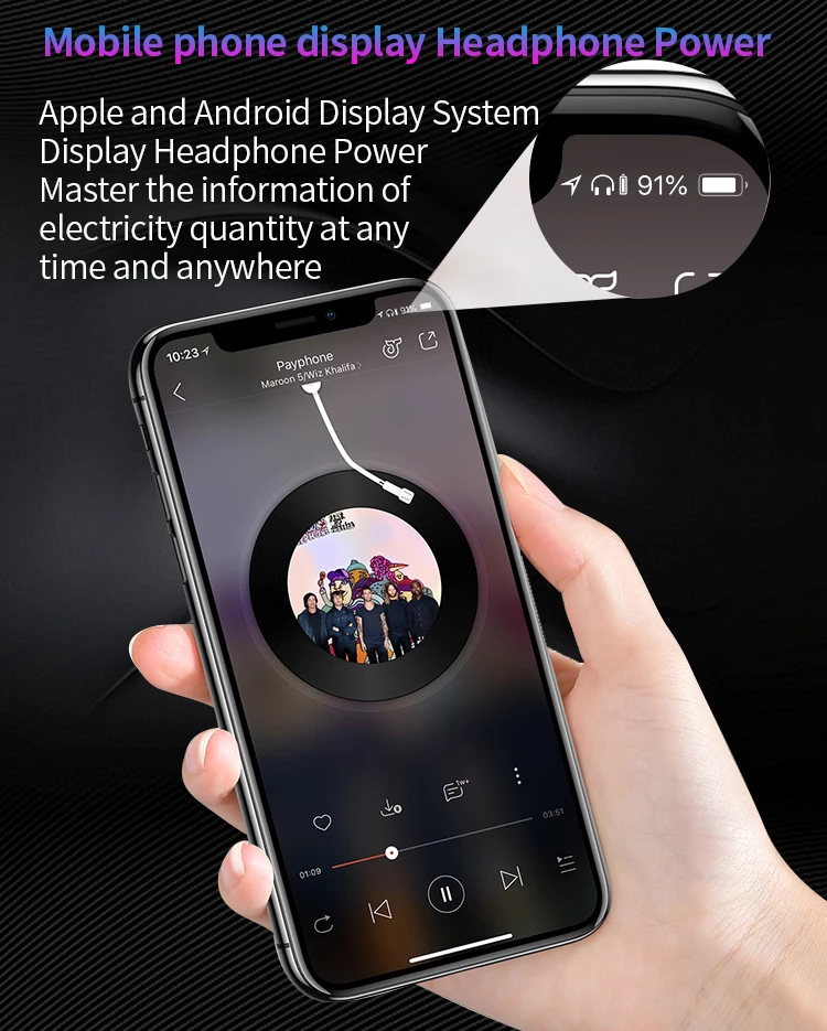 High Quality 3000Mah Lcd Tws Headphones Bluetooths 8D Stereo Hifi Sport Earphones Wireless Music Headset With Charging Pods - ANKUX.COM