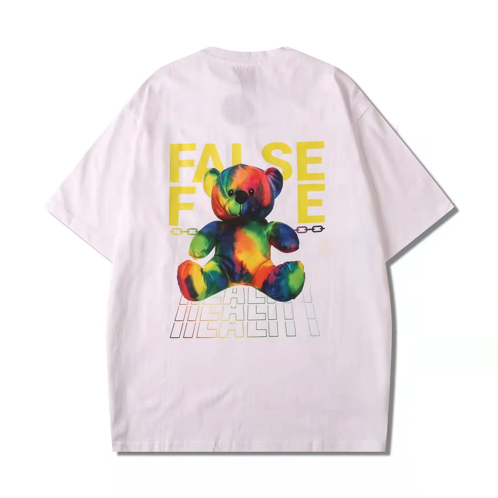Wholesale High quality solid color white tshirt printed loose oversized cartoon printed T-shirt
Wholesale High quality solid color white tshirt printed loose oversized cartoon printed T-shirt