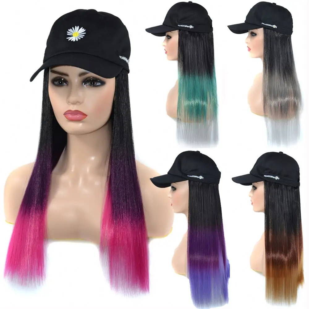 MYZYR Long Curly/Straight Wig with Hat Embroidery Hip Hop Hat Synthetic Adjustable Baseball Wig Natural Hair for Women, Pink,black
MYZYR Long Curly/Straight Wig with Hat Embroidery Hip Hop Hat Synthetic Adjustable Baseball Wig Natural Hair for Women, Pink,black