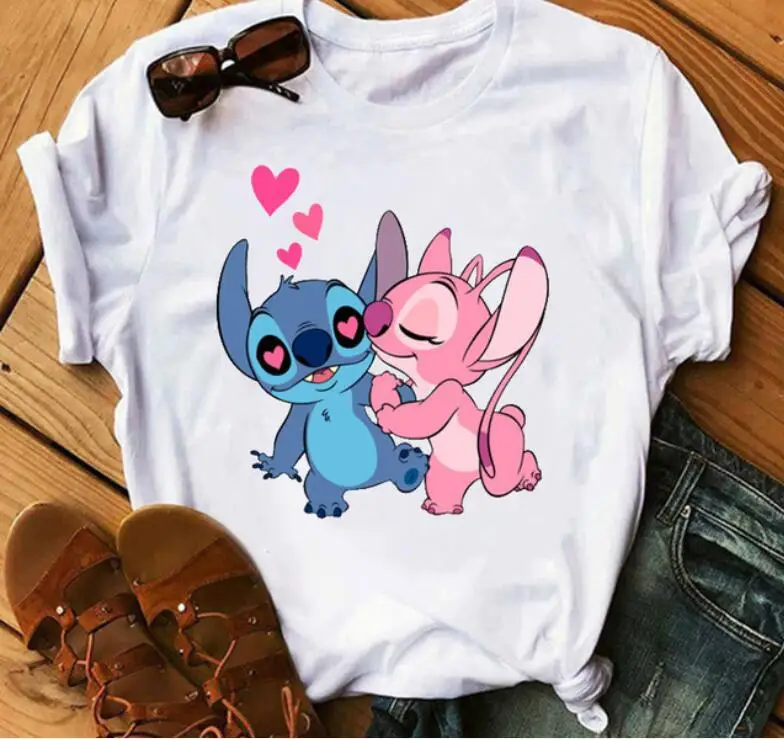 Short Sleeve Stitch Cartoon T Shirt Women Kawaii Tshirt Fashion Clothes Harajuku T-shirt
Short Sleeve Stitch Cartoon T Shirt Women Kawaii Tshirt Fashion Clothes Harajuku T-shirt