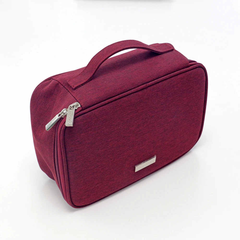 Travel large-capacity toiletry bag nylon waterproof cosmetic bag factory custom cosmetic bag, Red
Travel large-capacity toiletry bag nylon waterproof cosmetic bag factory custom cosmetic bag, Red