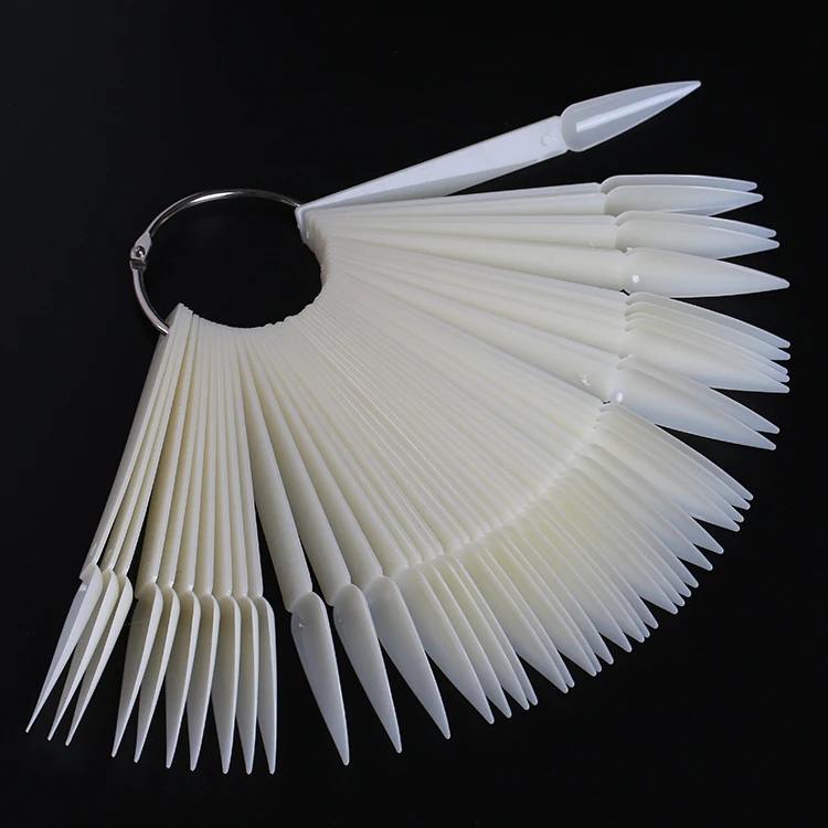 High Quality Fan Shape Nail Color Chart Oval For Gel Nail Polish Color Card Display 
High Quality Fan Shape Nail Color Chart Oval For Gel Nail Polish Color Card Display