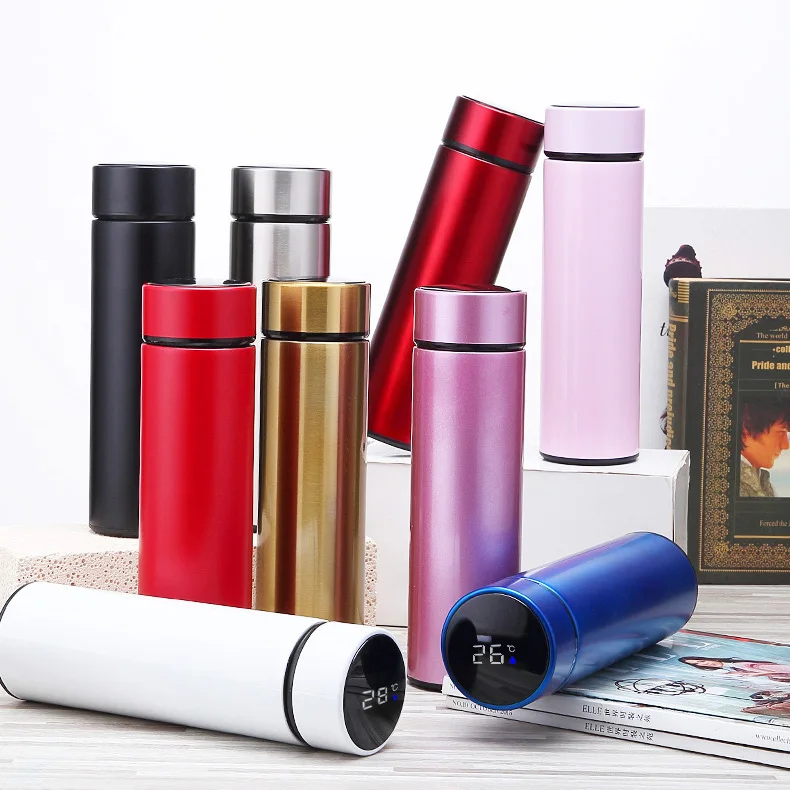 500ml Touch Smart Flask Stainless Steel Vacuum Thermos with Led Temperature Display, Colorful
500ml Touch Smart Flask Stainless Steel Vacuum Thermos with Led Temperature Display, Colorful