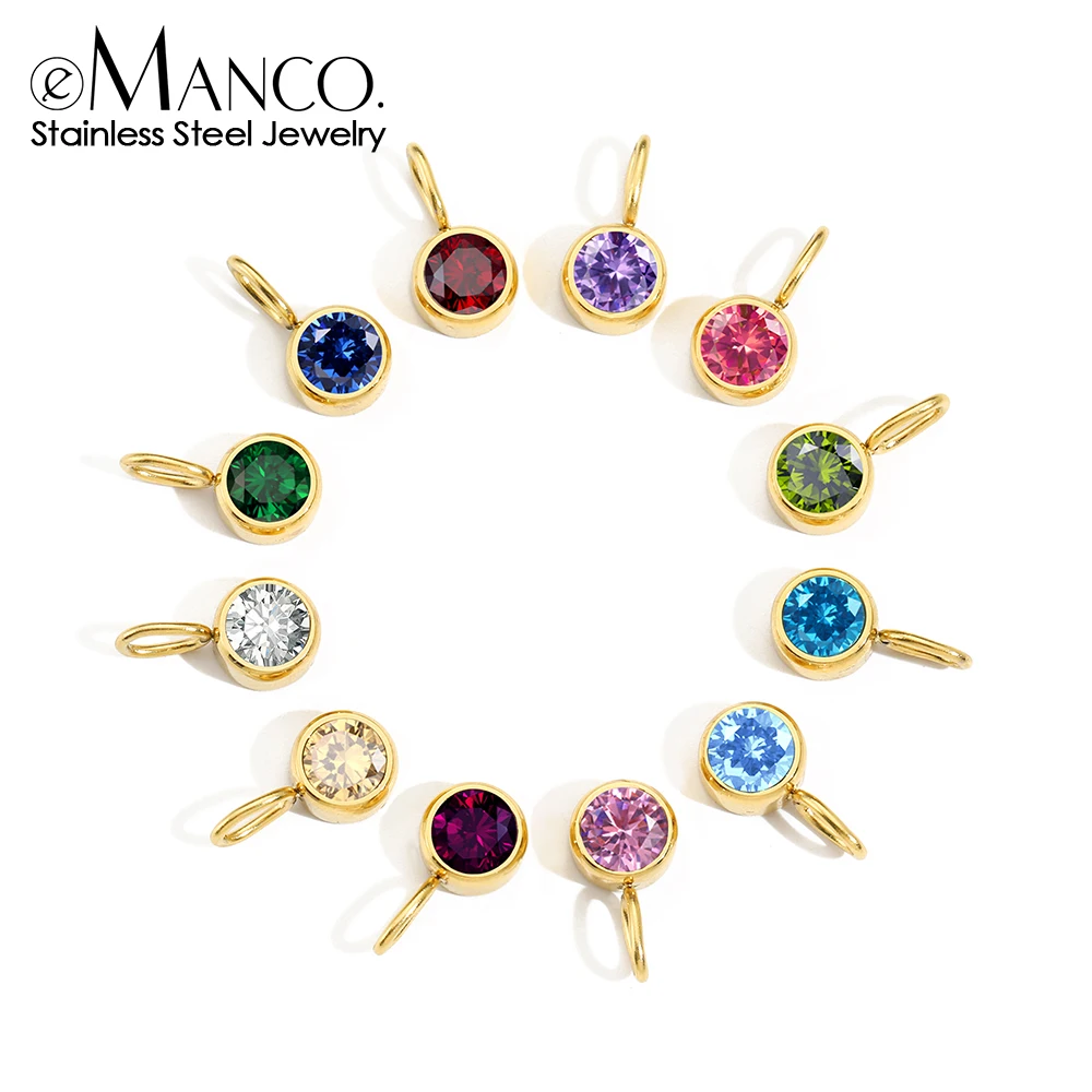 eManco 12 Color Birthstone Pendant Month Zirconia Necklace Color Stone Accessories Birthday Gift
eManco 12 Color Birthstone Pendant Month Zirconia Necklace Color Stone Accessories Birthday Gift