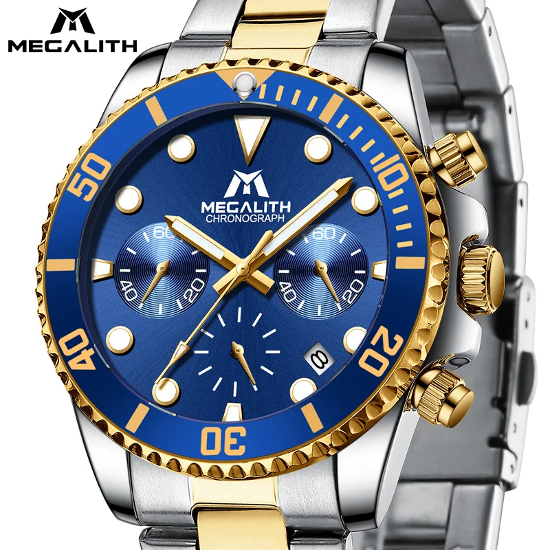 MEGALITH Men Watches Luxury Top Brand Stainless Steel Waterproof Quartz Watch For Men Sport Chronograph Luminous Wrist Watch men
MEGALITH Men Watches Luxury Top Brand Stainless Steel Waterproof Quartz Watch For Men Sport Chronograph Luminous Wrist Watch men