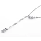 Sublimation Blank Personarity Gifts Rope Chain Round Snap Button Snake Chain Necklace