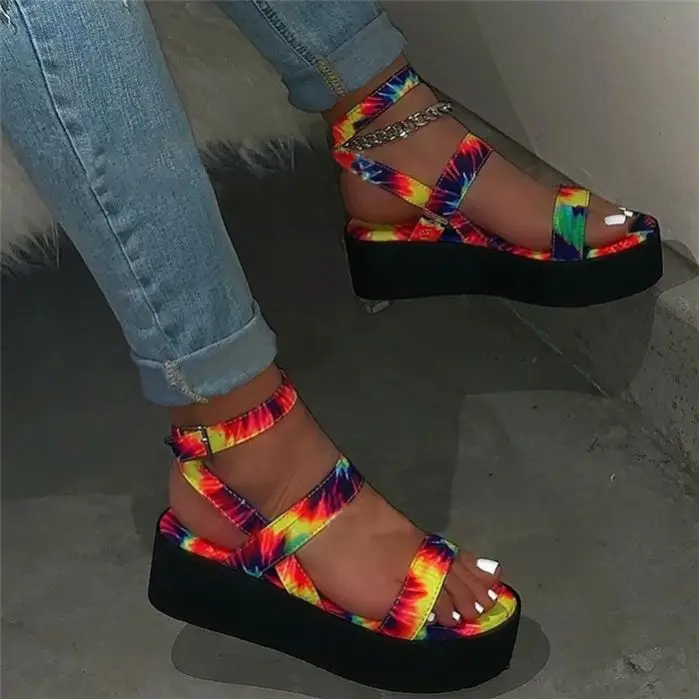 Sexy summer women slippers thick sole wedge design high heel sandals wholesale ladies heels
Sexy summer women slippers thick sole wedge design high heel sandals wholesale ladies heels
