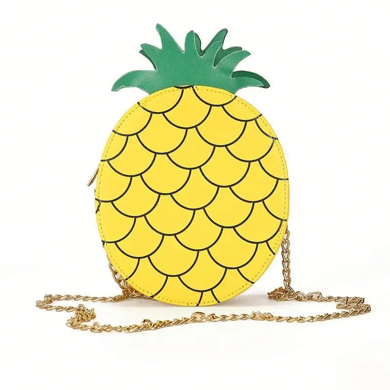 2020 Hot Selling Fun Fruit Pineapple Shaped Modeling Yellow Small Flap Chain Shoulder Bag Ladies handbag
2020 Hot Selling Fun Fruit Pineapple Shaped Modeling Yellow Small Flap Chain Shoulder Bag Ladies handbag