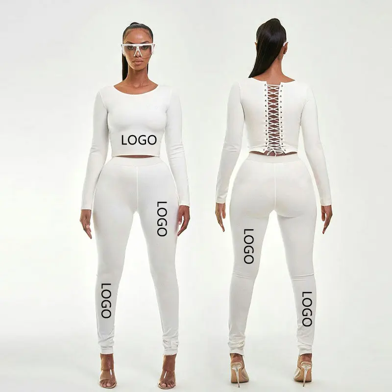 Custom Logo Print Fitness Apparel Women Fashion Sport Wear Ribbed Yoga Set Long Sleeve Woman Fitness Clothing
Custom Logo Print Fitness Apparel Women Fashion Sport Wear Ribbed Yoga Set Long Sleeve Woman Fitness Clothing
